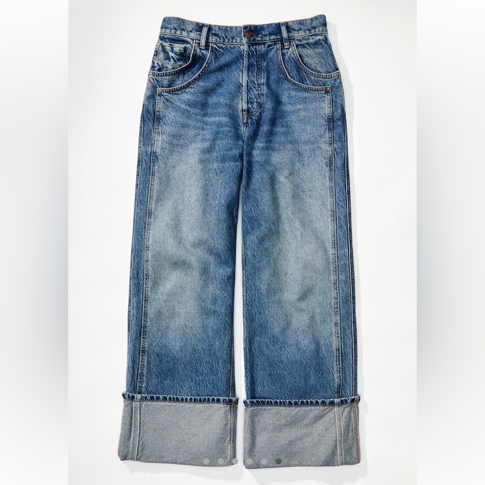 Free People - We The Free - Final Countdown Low Rise Cuffed Boyfriend Jeans
